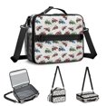 thumbnail image 5 of Tractor and Loaders Gray Pattern Insulated Lunch Bag with Shoulder Strap and Bottle Holder,Bento School Lunch Bag Box,11x9.5x3.5 Inches, 5 of 5