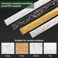 thumbnail image 4 of Uxcell Moldura de Pared Flexible 1.4" 16.4 Pies Autoadhesiva DIY Peel and Stick Moldura de Pared Tira de Calafateo Flexible para Techo Gabinete Espejo Decoración del Hogar, Negro, 4 of 6