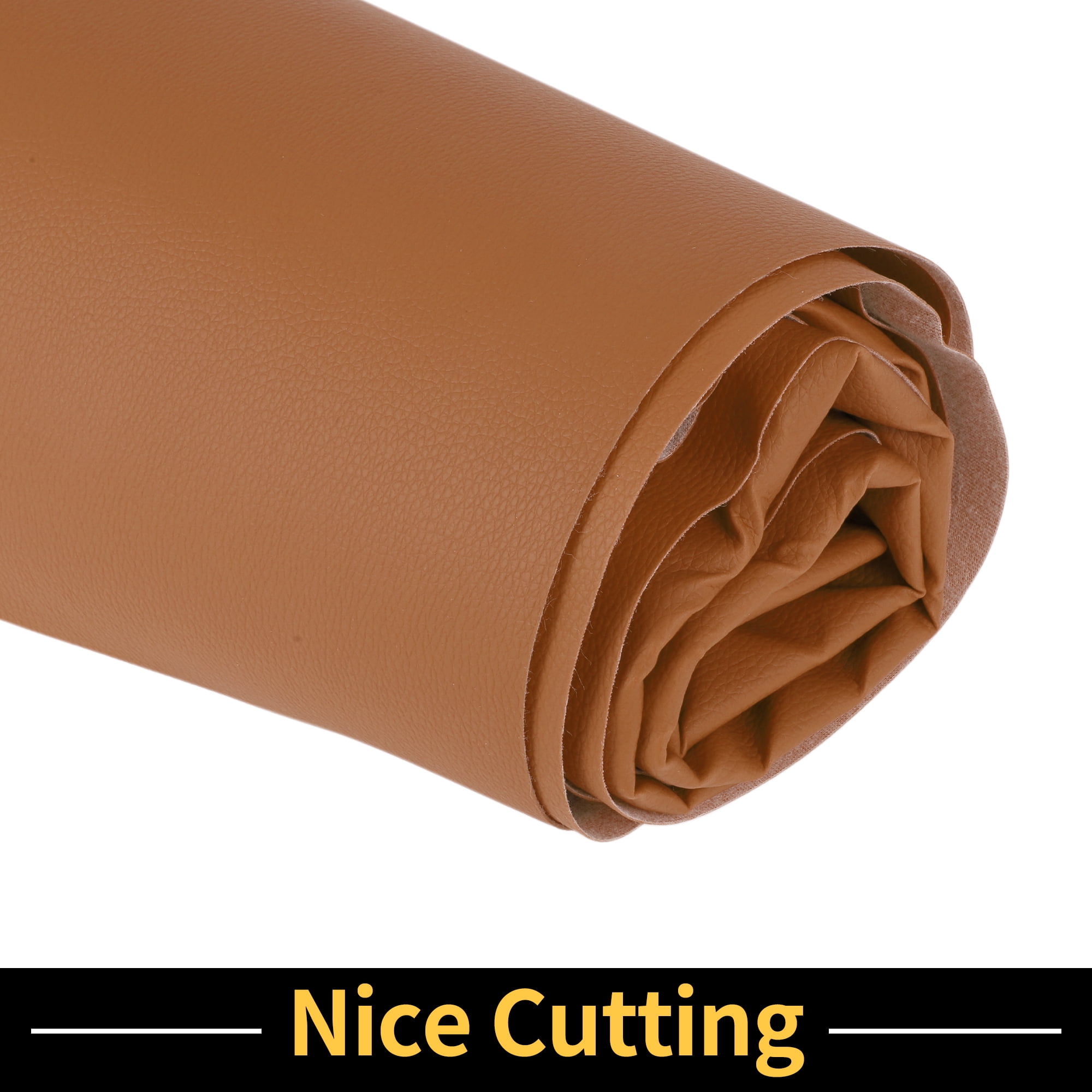 Unique Bargains Leather Fabric Upholstery Leather Repair Patch 182x137cm for Automotive Car Boat Seat Sofa Couches Chair Interior Trim DIY Brown 1 Pc