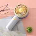 thumbnail image 4 of Harpi Handheld Mini Fan,Air Conditioner Fan,3 Speeds,Personal Lash Fan Pocket Mini Fan Portable With Bracket Desktop USB Charging Electric Fan,Gifts for Women Men Kids Travel Essentials Outdoor, 4 of 6