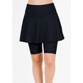 thumbnail image 4 of Calypsa Women's and Women's Plus High Waisted Midi Swim Skort with Attached Shorts, 4 of 9