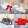 thumbnail image 7 of Baby Girls Lace Princess Socks Kids Ruffle Frilly Socks Sweet Cotton Ankle Socks Xmas Gift for Baby Girl, 7 of 7