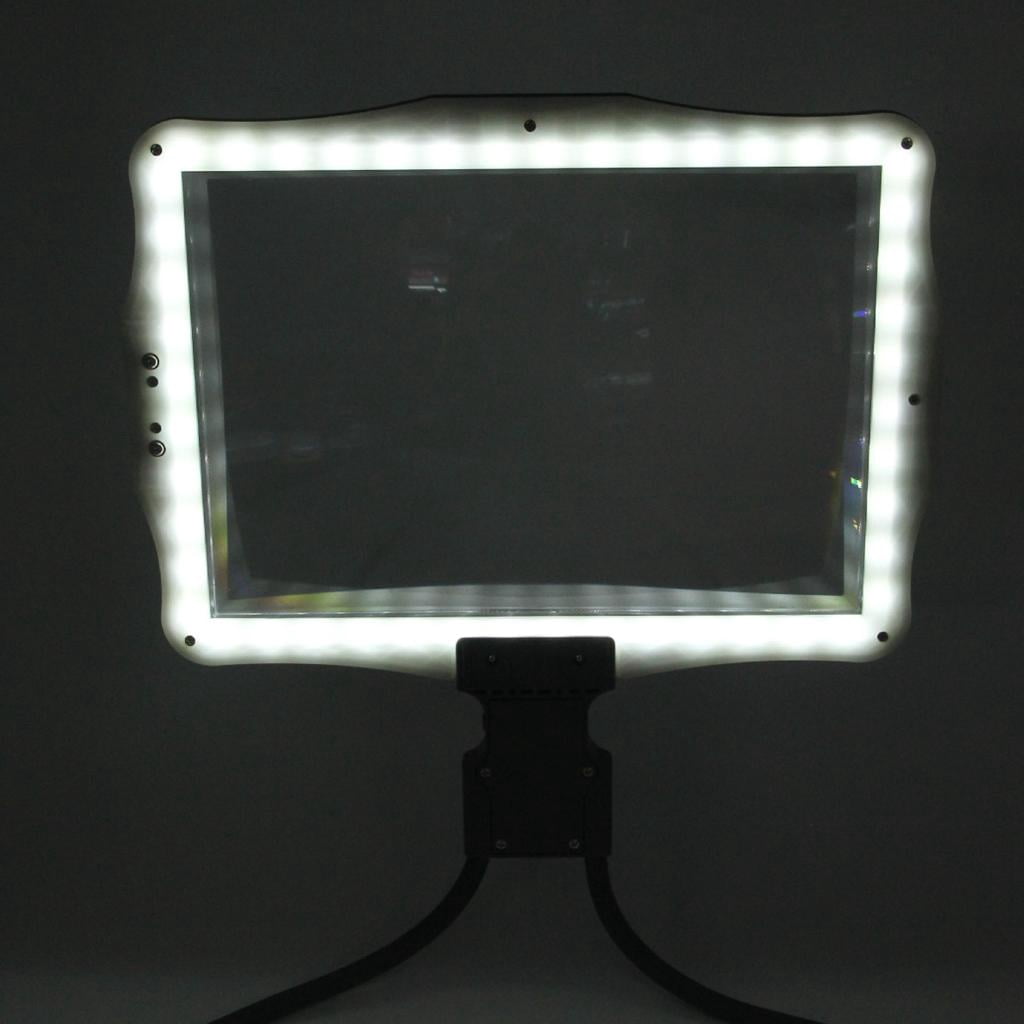 CEORPER Hands frees LED Magnifier with Rechargeable Battery Neck Magnifier ABS for Work