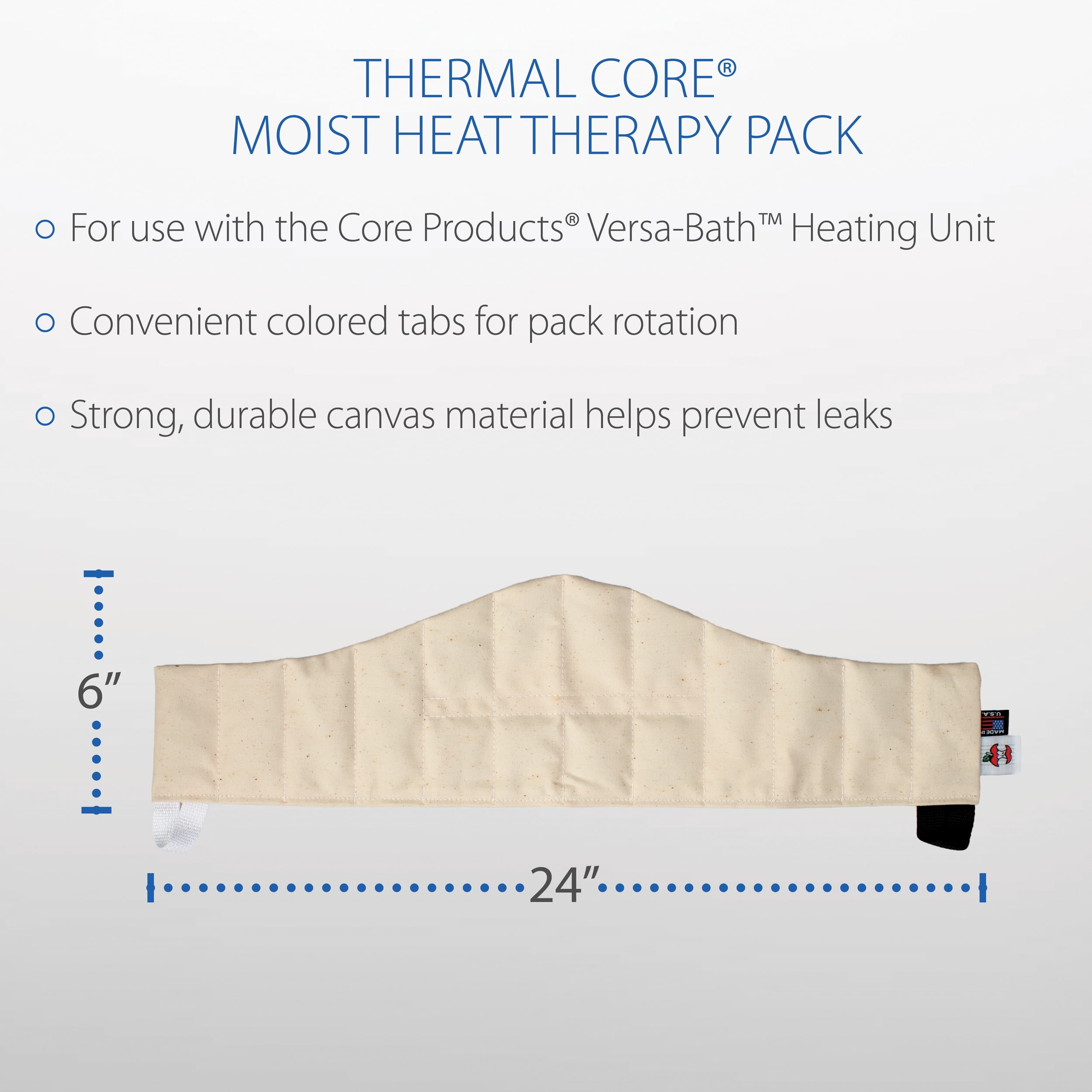 Core Products Thermal Core Moist Heat Pack, Cervical - 6" x 24"