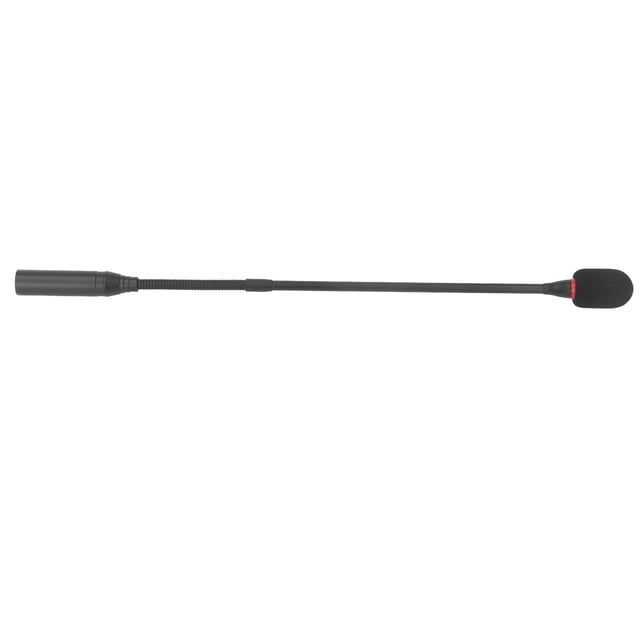 Micrófono De Cuello De Cisne, Micrófono De Conferencia Reducción De Ruido De Alta Plasticidad De 3 Pines Enchufe Negro De 16,5 Pulgadas Para Salas De Conferencias Para Salas De