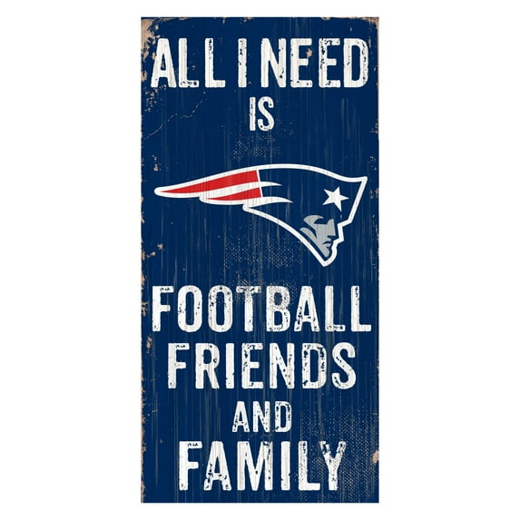Fan Creations NFL All I Need Is Football Family and Friends Sign Wall Art