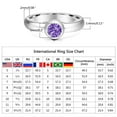 thumbnail image 3 of ZPAQI Fashion Birthstone Ring with 12 Color Zircon Replaceable Anniversary Jewelry, 3 of 10