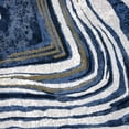 Abani Regal Collection Contemporary 4' x 6' Agate Stone Blue Grey Area ...