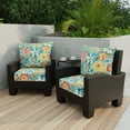 thumbnail image 2 of Jordan Manufacturing 46.5" x 24" Sun River Sky Multicolor Floral Rectangular Outdoor Deep Seat Chair Cushion Set with Welt, 2 of 10