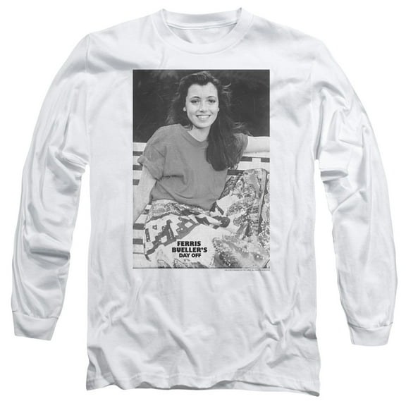 Ferris Bueller Sloane Long Sleeve Adult 18/1 T-Shirt White