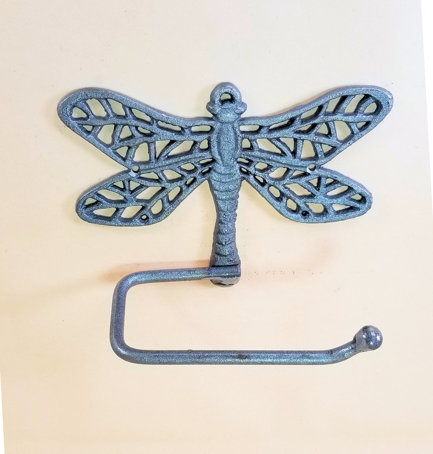 Cast Iron Dragonfly Toilet Paper Holder