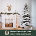 thumbnail image 4 of Fraser Hill Farm 9-Ft. Flocked Pine Valley Christmas Tree, FFPV090-0SN, 4 of 13