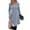 Blue, variant on Short Sleeve Dresses for Women V Neck Summer Midi Dresses Empire Waist Tunic Casual Dress with Pockets