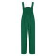 thumbnail image 5 of BLVB Women's Plus Size Jumpsuits Casual Loose Overalls One-Piece Sleeveless Smocked Wide Leg Long Pant Rompers, 5 of 6