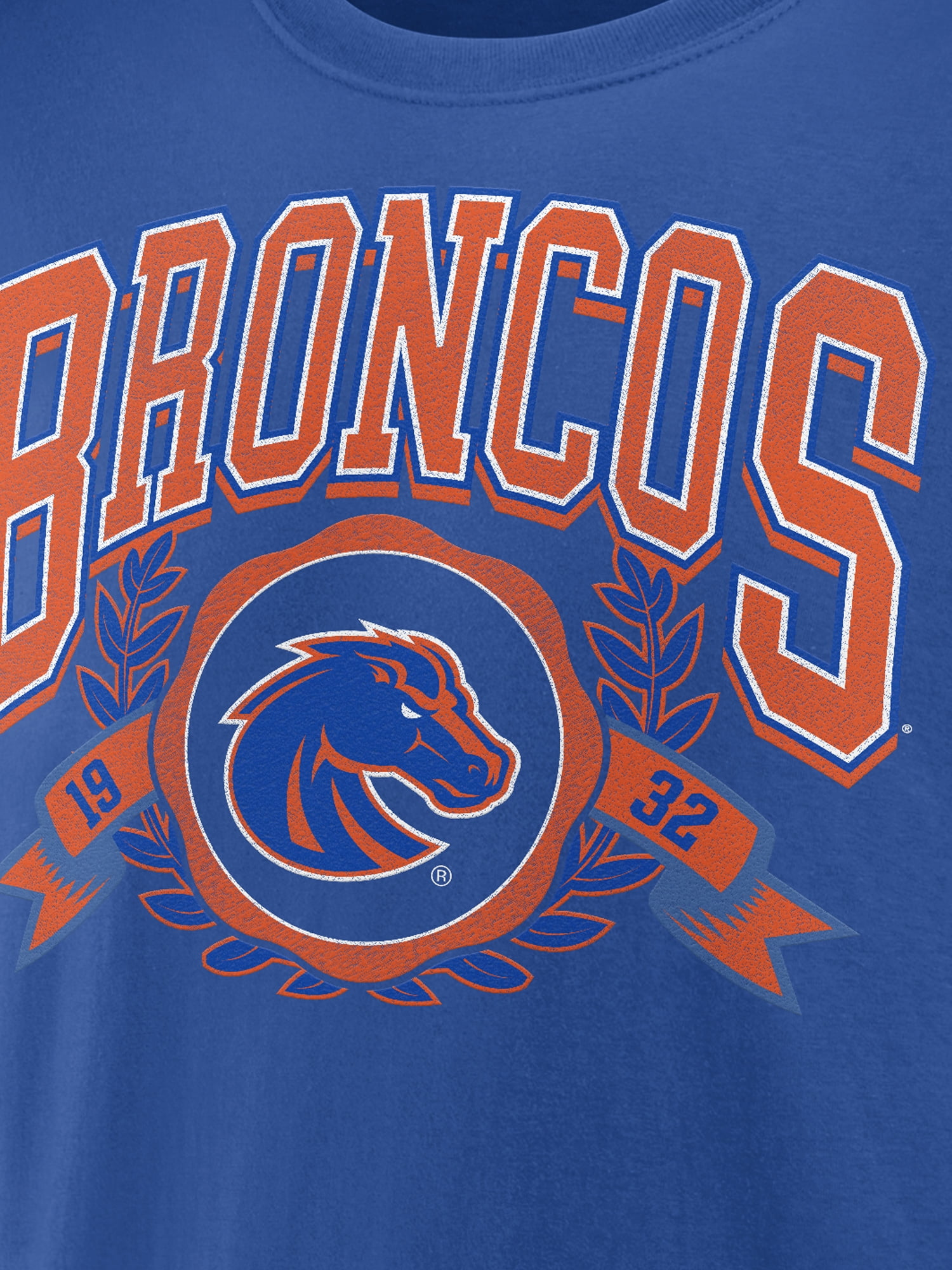 NCAA Boise State Broncos Men's Cotton Blue Short Sleeve T-Shirt