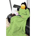 thumbnail image 3 of Lightweight Wearable Comforter/Blanket for Adult Women and Men, Super Soft Comfy Warm Plush Throw with Sleeves Wrap Robe - 6ft Size, Sage, 3 of 6