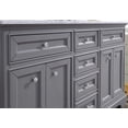 thumbnail image 5 of Ari Kitchen & Bath South Bay 55" Solid Wood Bathroom Vanity in Gray, 5 of 11