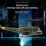 RC ERA C032 UH-1 Huey 6CH RC Helicopter for Adults, 1/48 Scale with 6-Axis Gyro, Altitude Hold & 3D Inverted Flight, 2.4G Remote Control, Ready to Fly Green -1 battery