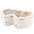 thumbnail image 2 of Domqga Ballerina Music Box,Double Heart Ballerina Musical Jewelry Box Storage Case for Little Girls, Musical Box, 2 of 9