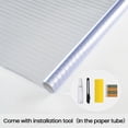 thumbnail image 6 of DKTIE 17.7" x 78.7" Wide Reeded Glass Window Privacy Film, Frosted Window Vinyl, Day and Night Privacy UV Blocking Window Film with Installation Tools for Home Office, 6 of 8