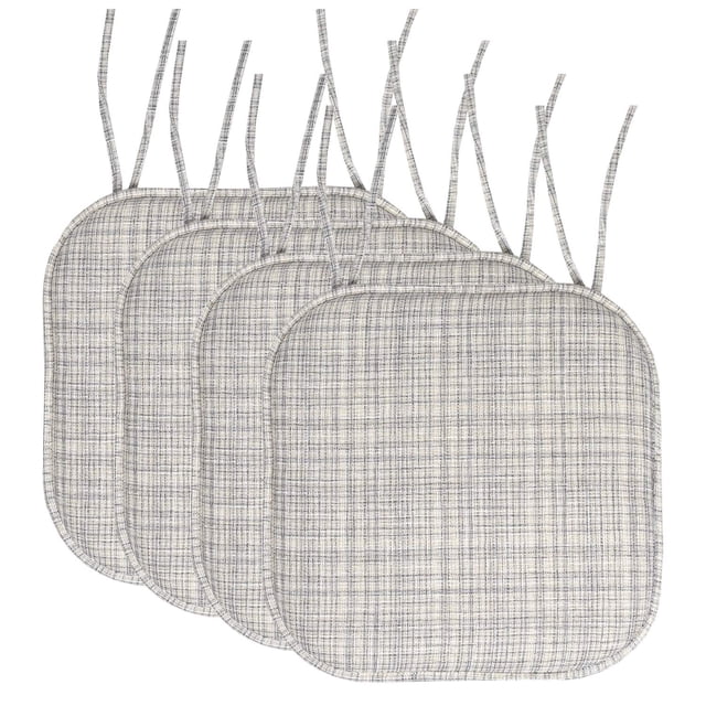 Cojín para silla Sweet Home Collection, espuma viscoelástica, 40 x 40 cm, paquete de 4 unidades