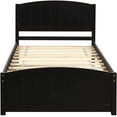 thumbnail image 4 of Harper & Bright Designs Twin size Platform Bed with Trundle, Espresso, 4 of 9