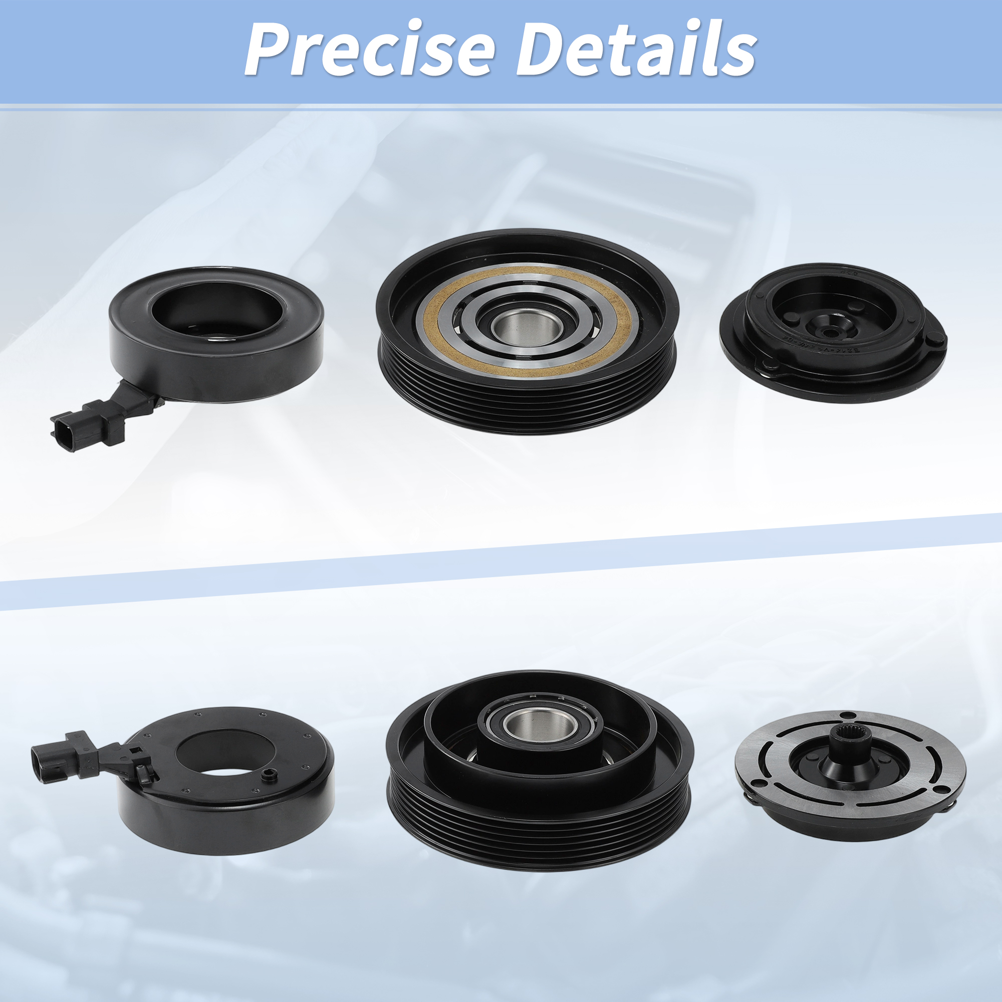 Unique Bargains AC Compressor Clutch Kit for Dodge Nitro