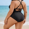 thumbnail image 2 of Summer Swimsuits for Women 2026,Women Plus Size One Piece Swimsuits V Neck Bathing Suit Hollowed Out Swimwear, 2 of 4