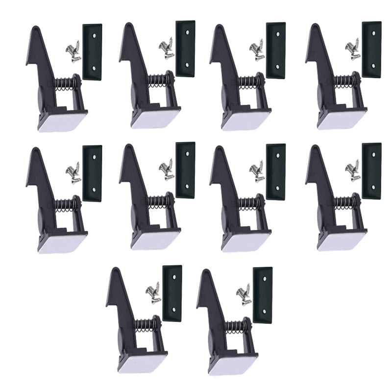 10Pcs Cabinet Locks Child Safety Latches Baby Safe Magnetic Drawer Cupboard Lock Kids Adhesive Proof Cabinet Locks Black