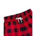 thumbnail image 4 of Siliteelon Womens Pajama Pants with Pockets Cotton Drawstring Classic Red Plaid Pants, 4 of 7