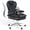 Black, variant on E-motie Home Office Chair with Flip-up Arms, Adjustable High Back Chair, Quiet Nylon Wheels, Beige