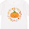 thumbnail image 4 of Inktastic Thanksgiving Wreath Autumn Fall Pumpkin Boys or Girls Long Sleeve Toddler T-Shirt, 4 of 5