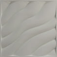 thumbnail image 5 of Ekena Millwork 19 5/8"W x 19 5/8"H Modern Wave EnduraWall Decorative 3D Wall Panel, Universal Aged Metallic Rust (Covers 2.67 Sq. Ft.), 5 of 6