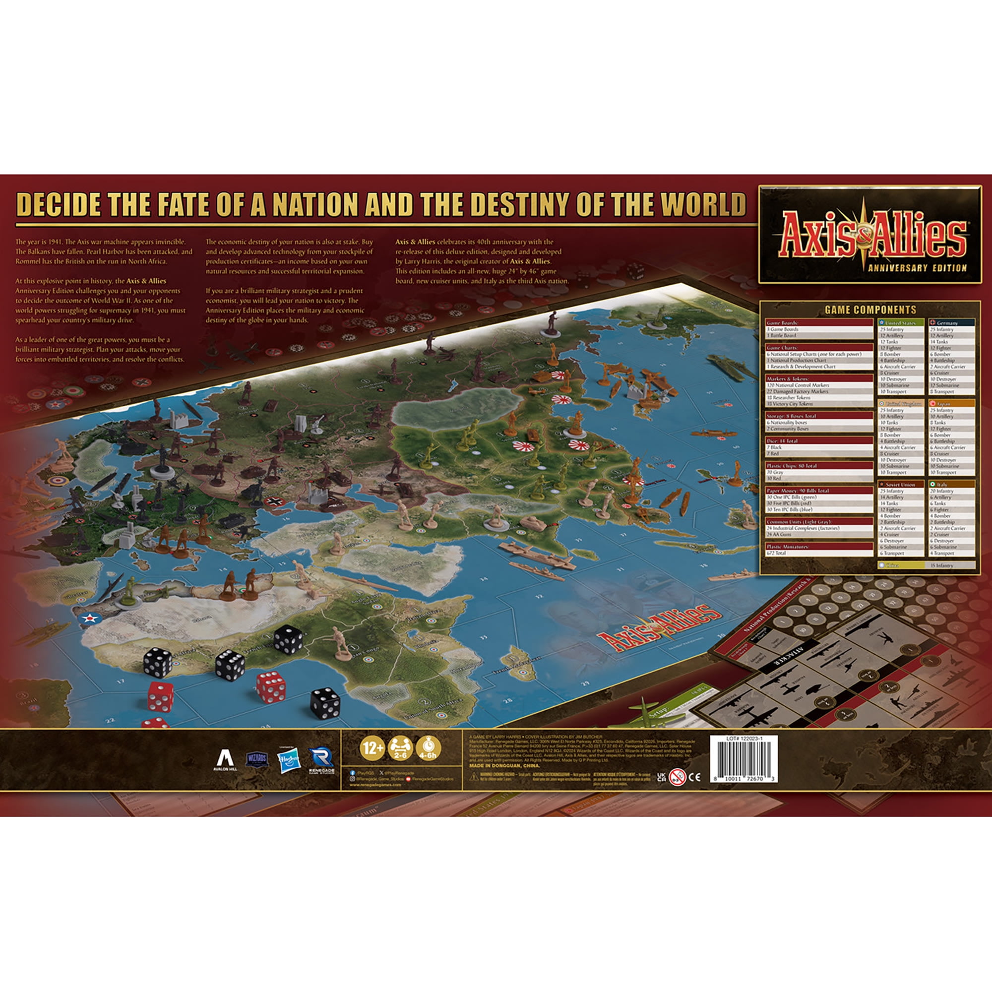 Axis & Allies: 40th Anniversary Deluxe Edition WWII Board Game