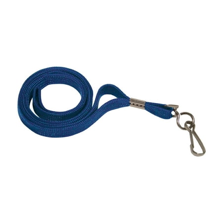 Advantus, AVT75426, 36" Deluxe Lanyard with J-Hook, 24 / Box, Blue