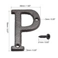 thumbnail image 2 of Unique Bargains 3 Inch Cast Iron House Letter Mailbox Address Sign Letter P, 2 of 5