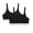Black/Black, variant on Women's Bralette L Black, 2 Pack