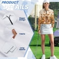 thumbnail image 5 of Chririnla Pumpkin Highland Cow Quick Dry Women's Golf Shirt Collared Long Sleeve 1/4 Zip Tennis Shirts for Women Tank Top Polo Pickleball Outfits for Golfing Tennis Workout,M, 5 of 7