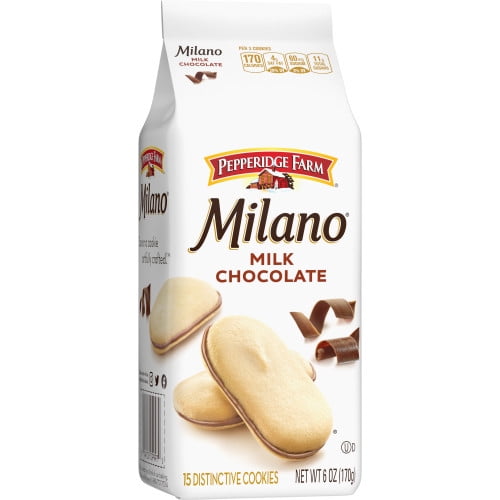 Pepperidge Farm Milano Milk Chocolate Cookies, 6 oz. Bag