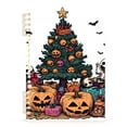 thumbnail image 7 of FORMRS 1-Subject Spiral Notebook 8" x 5" College Ruled 60 Refillable Sheet A5 Hard Cover, Orange Halloween Trees, 7 of 7