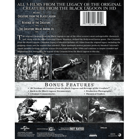 Creature from the Black Lagoon: Complete Legacy Collection (Blu-ray), Universal Studios, Horror