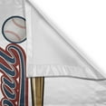 thumbnail image 3 of Ambesonne Colorful Kitchen Curtains, Baseball Mitt Ball, 55"x30", Multicolor, 3 of 3