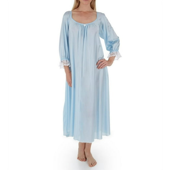 Women's Amanda Rich 107-SH Long Sleeve Ankle Length Gown (Blue S)