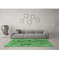 thumbnail image 3 of Ahgly Company Indoor Rectangle Oriental Emerald Green Industrial Area Rugs, 2' x 4', 3 of 4