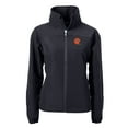 thumbnail image 2 of Women's Cutter & Buck Black Cincinnati Bengals Helmet Charter Eco Recycled Full-Zip Jacket, 2 of 3