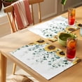 thumbnail image 4 of Sunflower Eucalyptus Leaf Placemats Set of 2, Farmhouses Watercolor Plants Non-Slip Place Mats Washable Table Mats for Kitchen Dining Table Decorations Indoor/Outdoor, 4 of 9