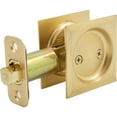 thumbnail image 2 of Stone Harbor Hardware Contemporary Square Pocket Door Lock, Passage Function, 2-3/4" Backset, Satin Brass, 2 of 3