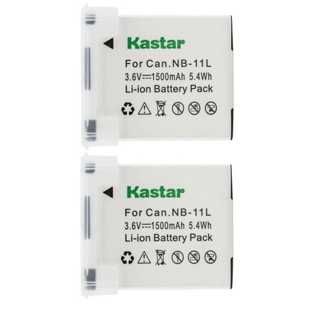Kastar 2-Pack NB-11L Battery Replacement for Canon PowerShot A3500 A3500 IS PowerShot A4000 A4000 IS PowerShot A4050 A4050 IS SX400 IS SX410 IS SX420 IS ELPH 110 HS ELPH 115 IS Camera