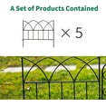 thumbnail image 4 of Edging Border- Flower Bed Fencing for Landscaping Garden Decorative Fences Panel 18"x16" 5 Pack for Flower Bed Edging Rustproof Dog Fencing for Yard, 4 of 9