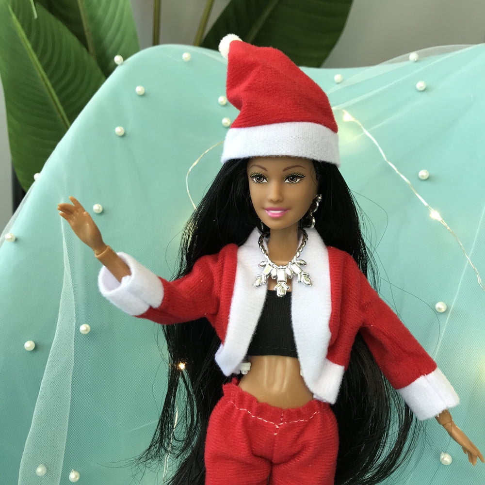 Baby Girl Movable Joint African Doll Toy Black Doll Best Gift Toy 